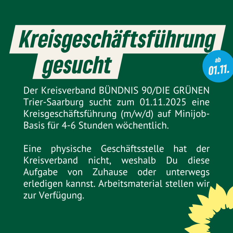 Kreisgeschäftsführung (m/w/d) gesucht!